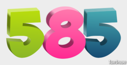 585 Tekst Effect