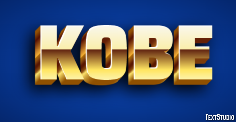 Kobe Text effect