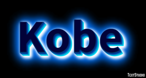 Kobe Text effect