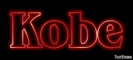 Kobe Text effect