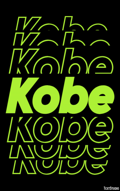 Kobe Text effect