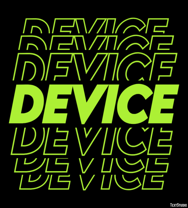 Device Effetto testo