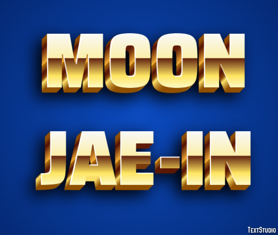 Moon Jae-in Efecto de Texto