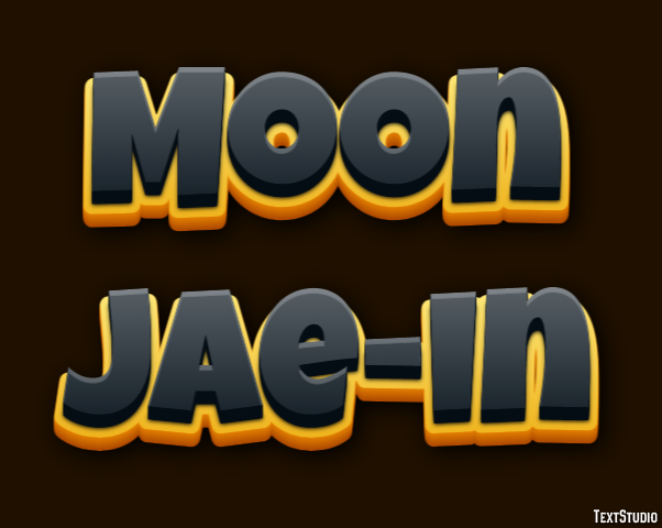 Moon Jae-in Efecto de Texto