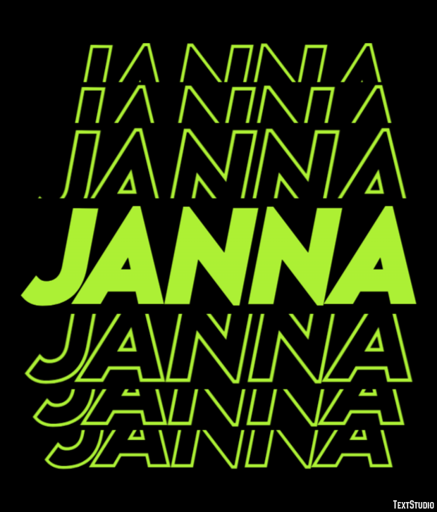 Janna Tekst Effect