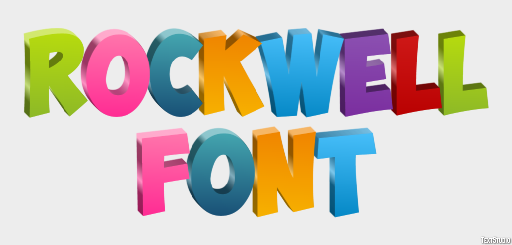 Rockwell Font Tekst Effect