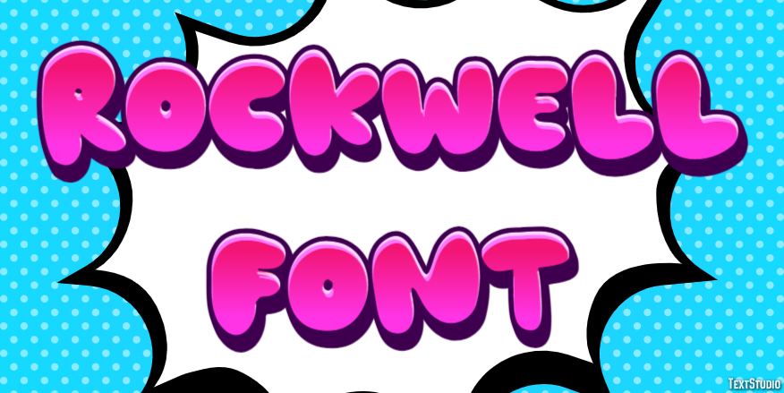 Rockwell Font Tekst Effect