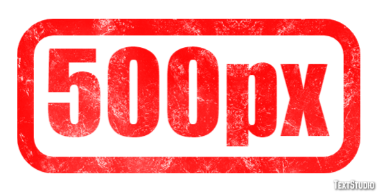 500px Texteffekt