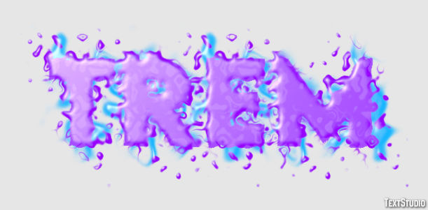 Trem Efeito do texto