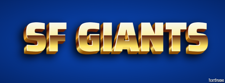 Sf Giants Efeito de texto