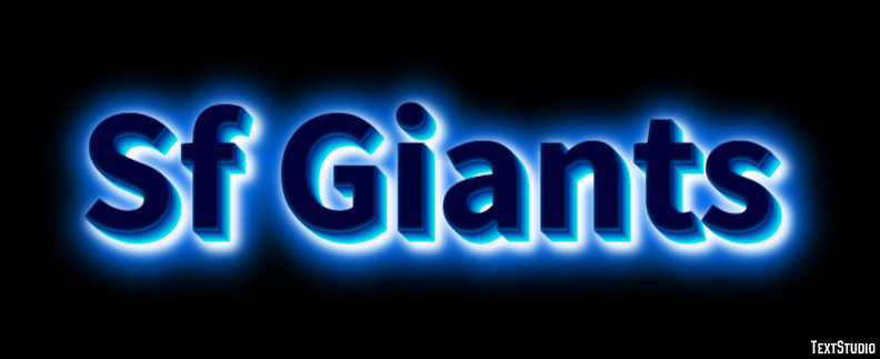 Sf Giants Efeito de texto