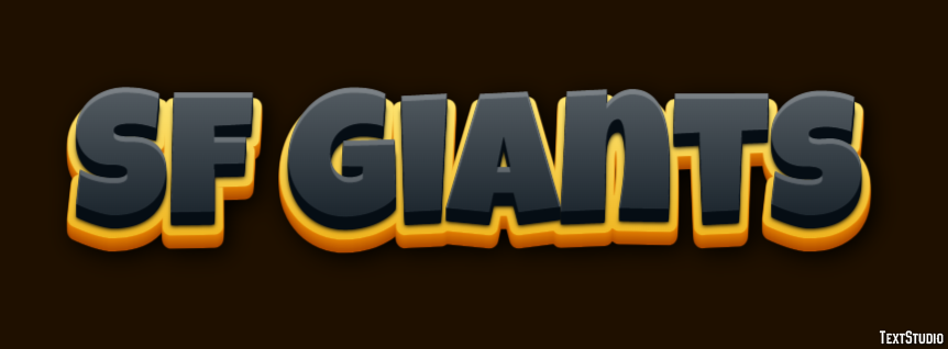 Sf Giants Efeito de texto