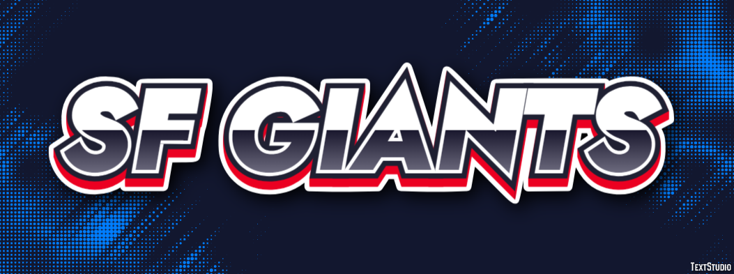 Sf Giants Efeito de texto