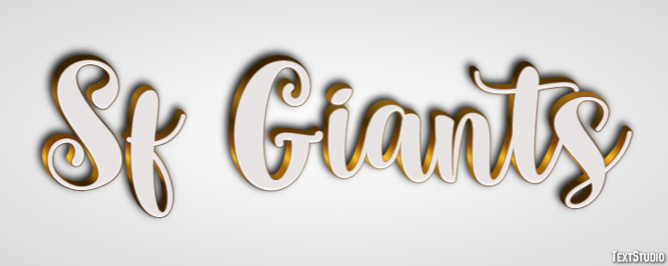 Sf Giants Effetto testo