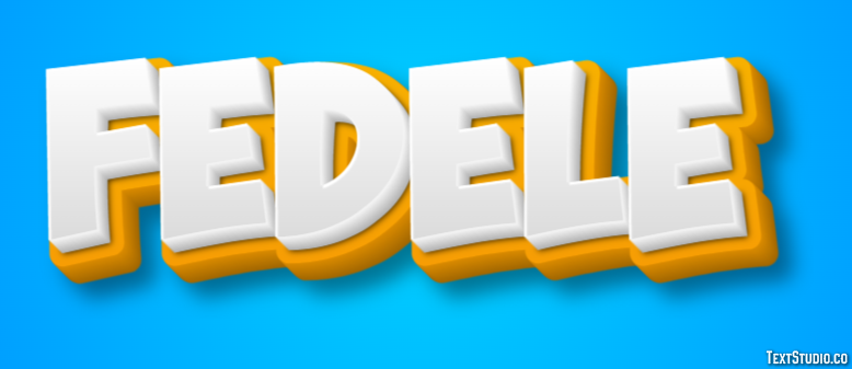 Fedele Effetto testo