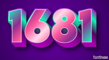 1681 Эффект текста