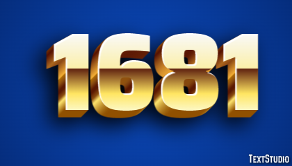 1681 Текстовый эффект
