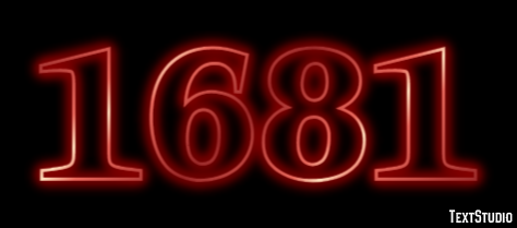 1681 Текстовый эффект