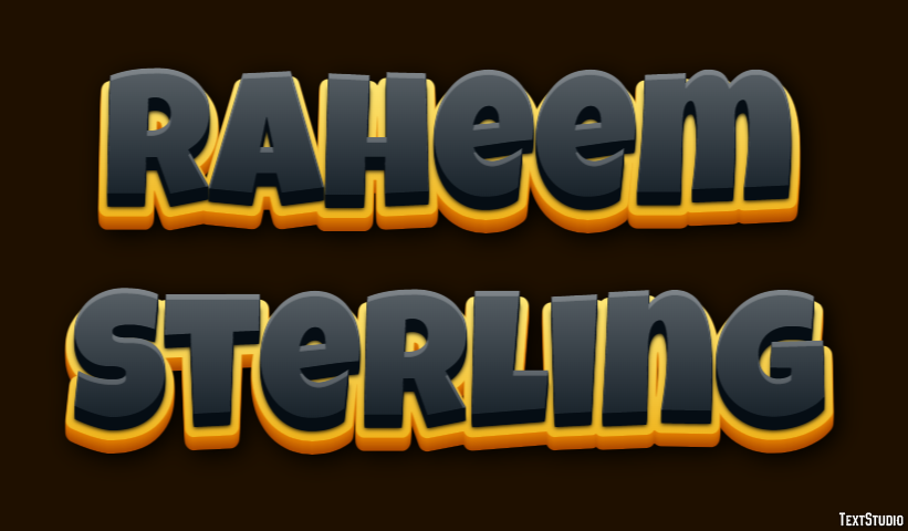 Raheem Sterling Texteffekt