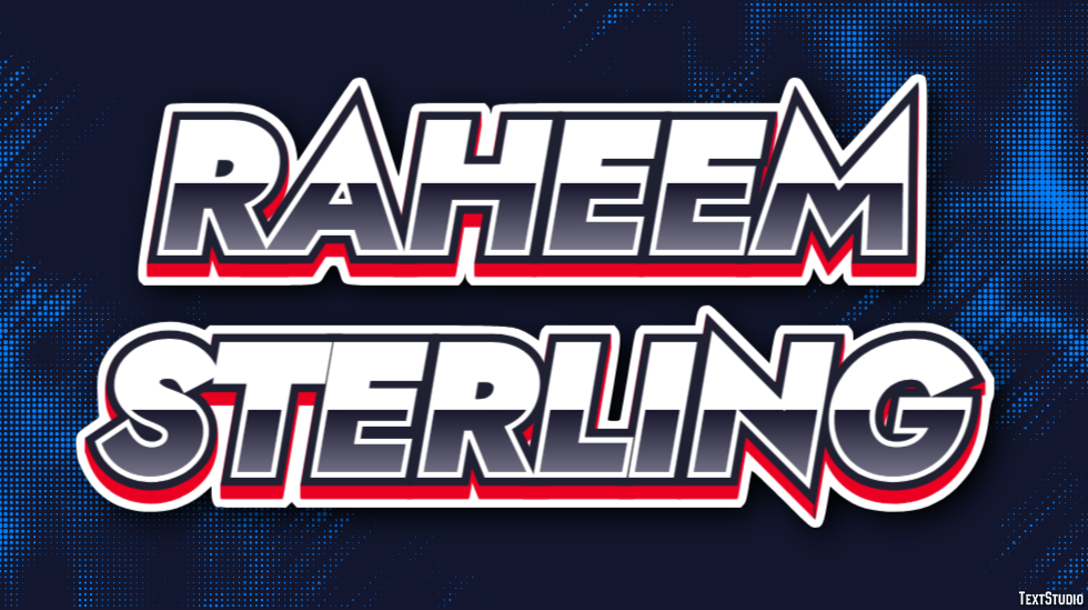 Raheem Sterling Efekt tekstowy