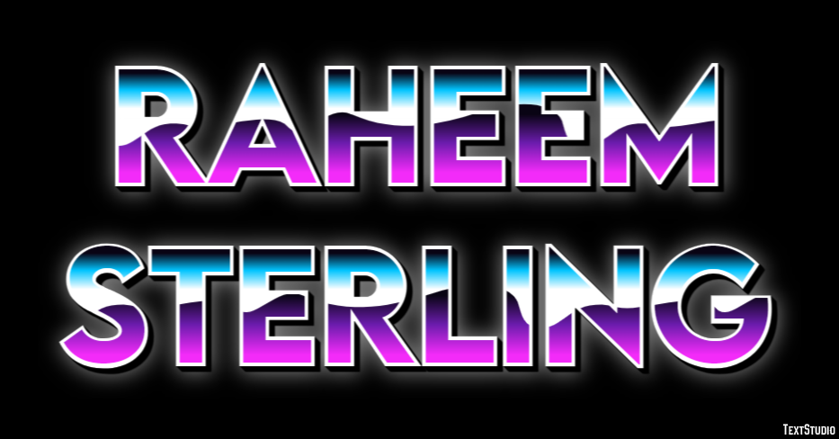 Raheem Sterling Efekt tekstowy
