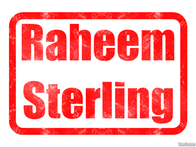 Raheem Sterling Efekt tekstowy