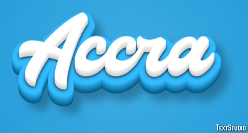 Accra Efecto de texto