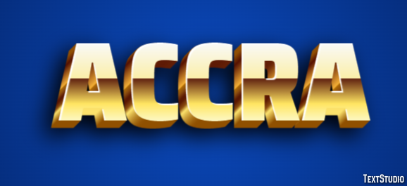Accra Efecto de texto