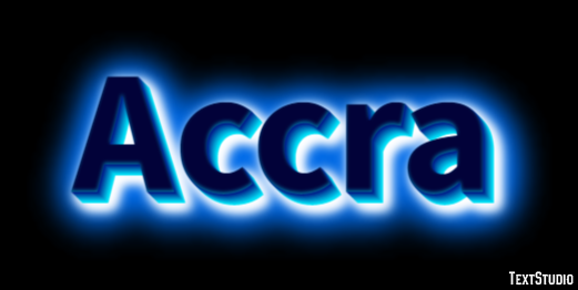 Accra Efecto de texto
