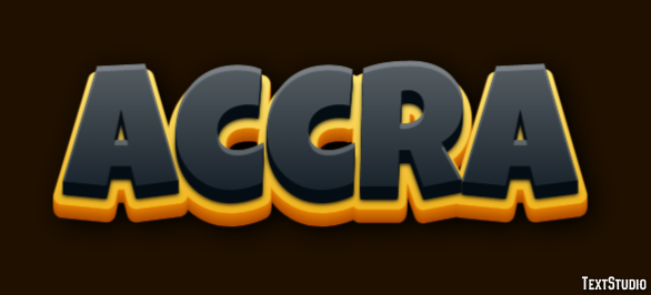 Accra Efecto de texto