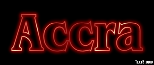 Accra Efecto de texto