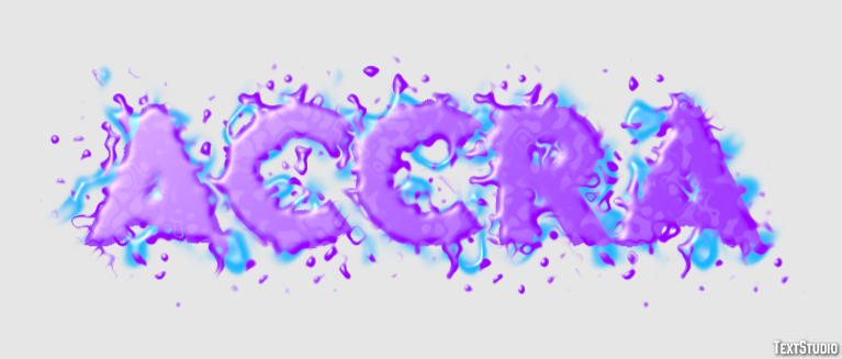 Accra Efecto de texto