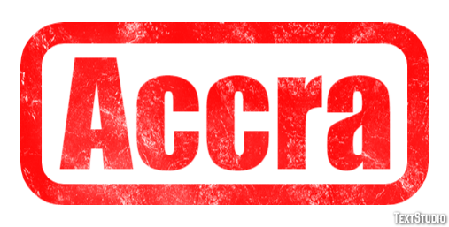 Accra Efecto de texto