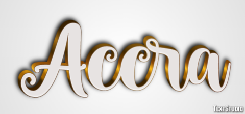 Accra Efecto de texto