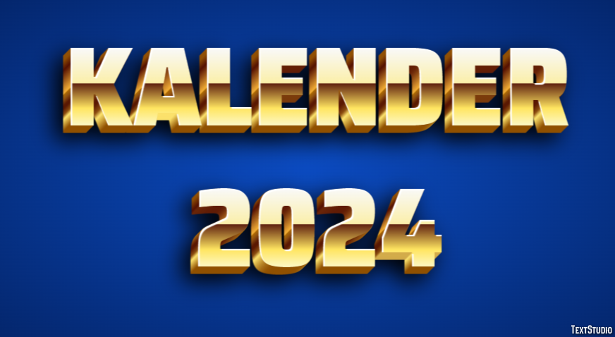 Kalender 2024 Effetto testo