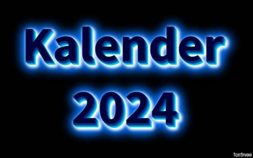 Kalender 2024 Efeito de texto