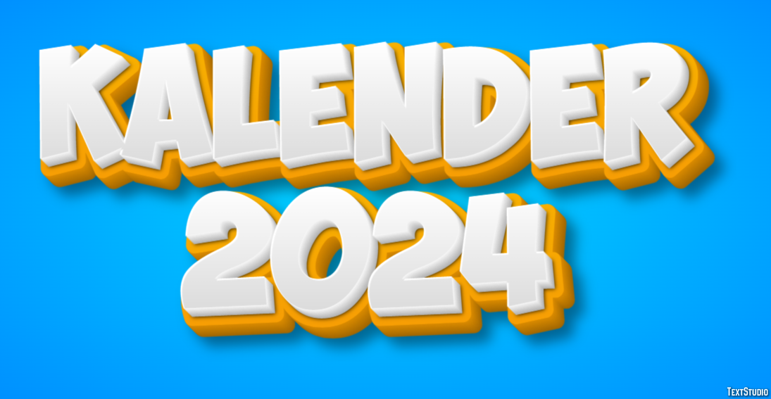 Kalender 2024 Efeito de texto