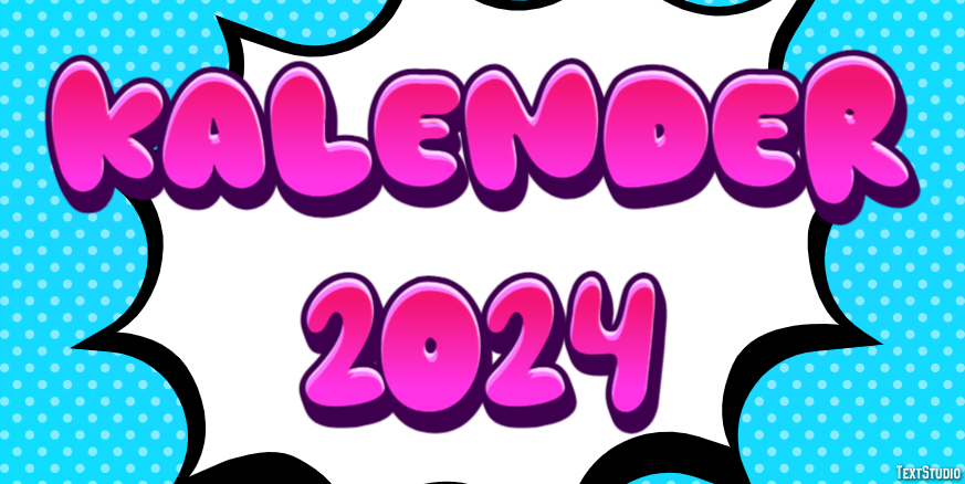 Kalender 2024 Efeito de texto