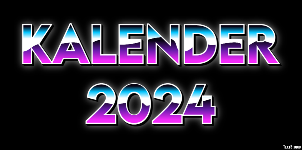 Kalender 2024 Efeito de texto