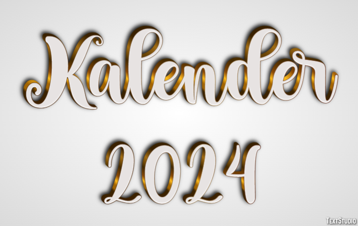 Kalender 2024 Efeito de texto