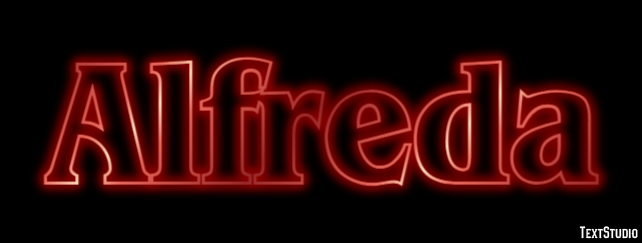Alfreda Text effect