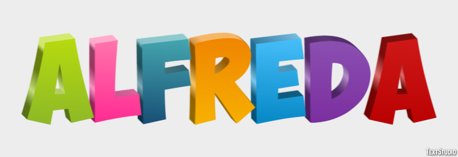 Alfreda Text Effect