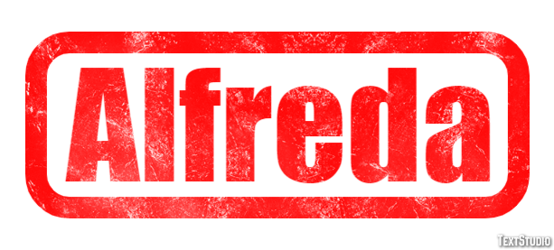 Alfreda Text effect