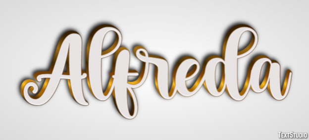 Alfreda Text effect