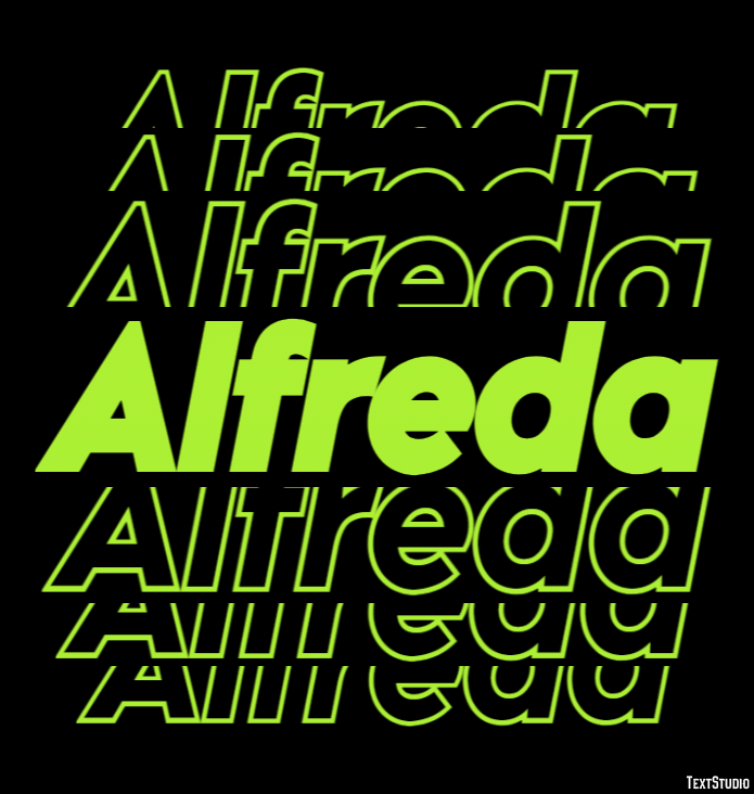Alfreda Text Effect