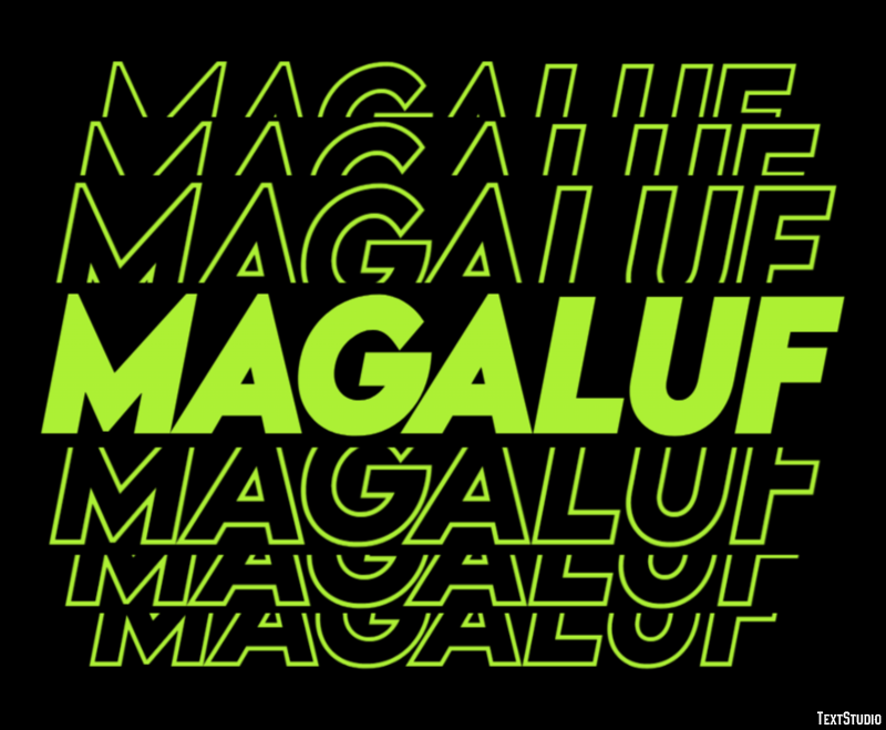 Magaluf Effetto testo