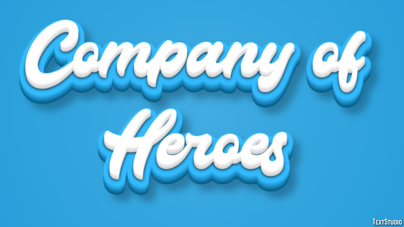 Company of Heroes Эффект текста