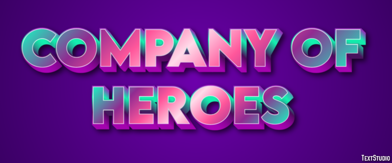 Company of Heroes Эффект текста