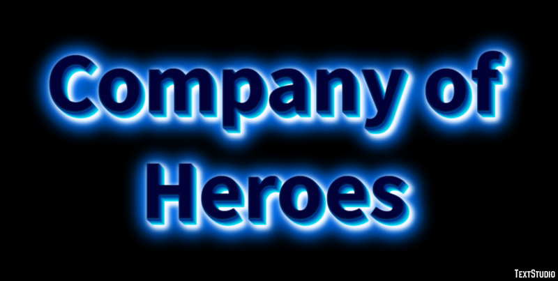 Company of Heroes Эффект текста