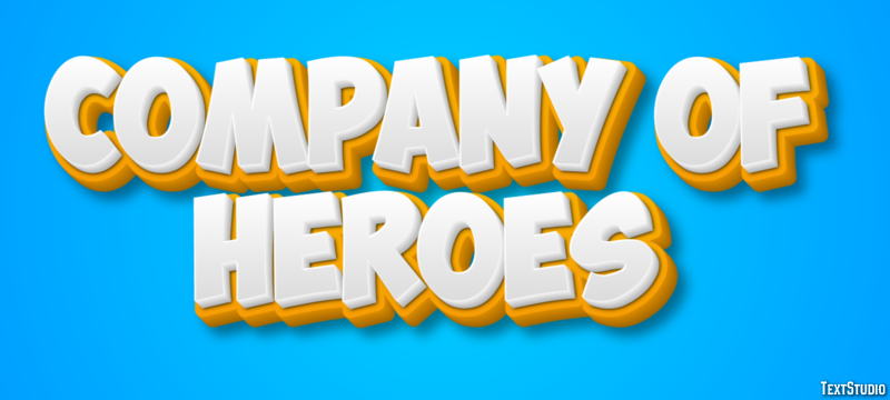 Company of Heroes Текстовый эффект